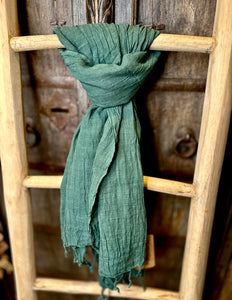 Baumwollschal Grün