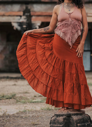 Flamenco rok warm oranje