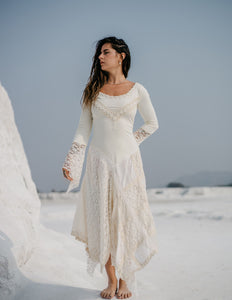 Morgana Boho Dress Off White