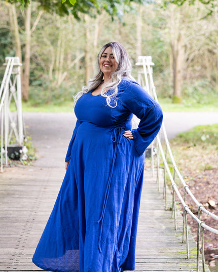 Berkana Jurk Korenblauw