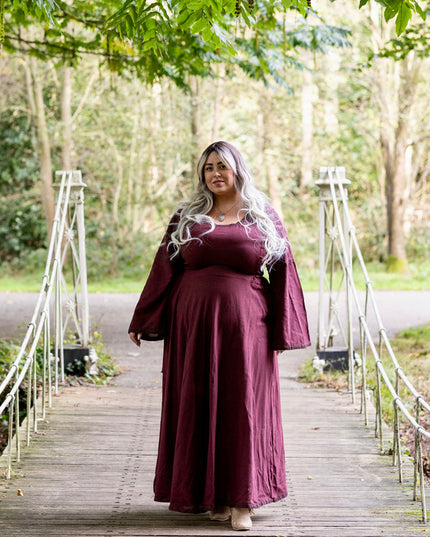 Berkana Jurk Marroon Rood