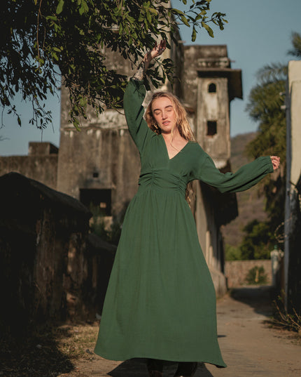 Rani Lange jurk Groen