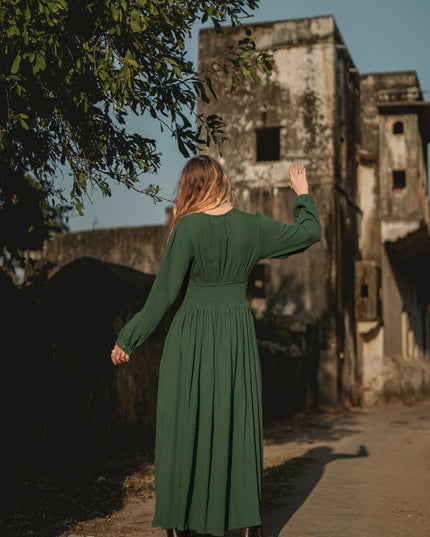 Rani Lange jurk Groen