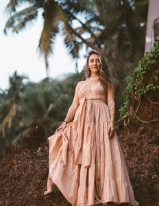 Ancient Whispers Summer Dress Dark Green