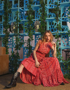 Natal long dress Red