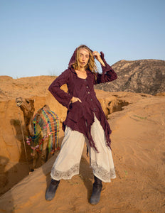 Forest Pixie Jacket / vest Marroon red