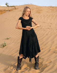 Ysolde jurk Zwart
