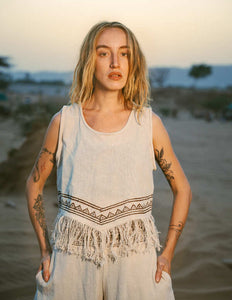 Celestial Nomad Top Off White