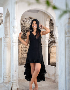 Boho Festival jurk Zwart