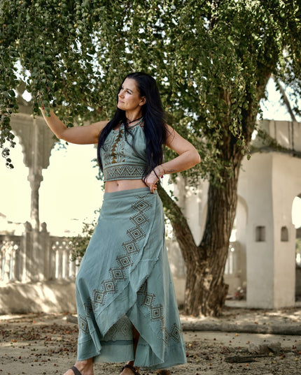 Mystic Mesa Summer Top Petrol