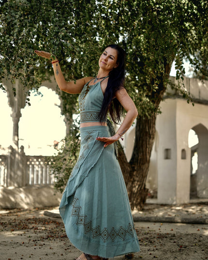 Mystic Mesa Summer Top Petrol