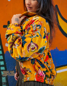 Velvet Rebel Jacke Ockergelb