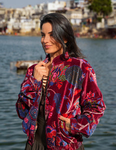 Velvet Rebel Jas Marroon Rood