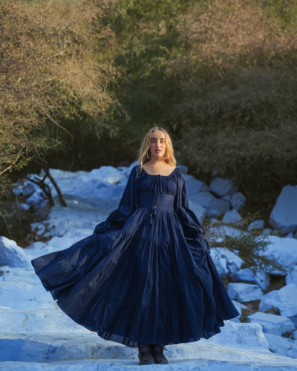 Vaiana Lange Jurk Marine