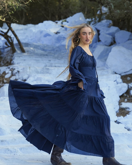 Vaiana Lange Jurk Marine