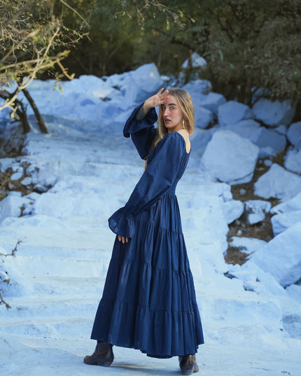 Vaiana Lange Jurk Marine