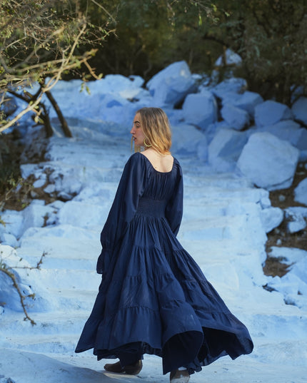 Vaiana Lange Jurk Marine