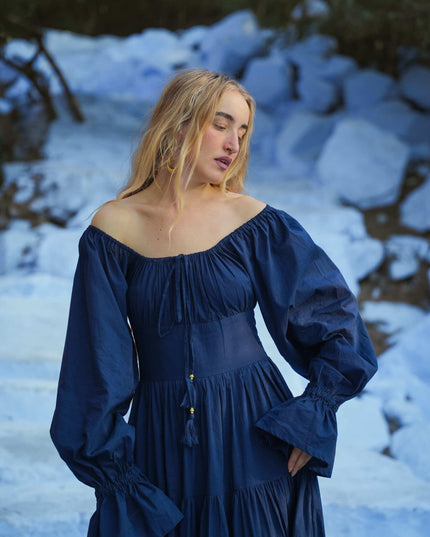 Vaiana Lange Jurk Marine