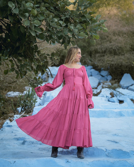 Vaiana Lange Jurk Roze