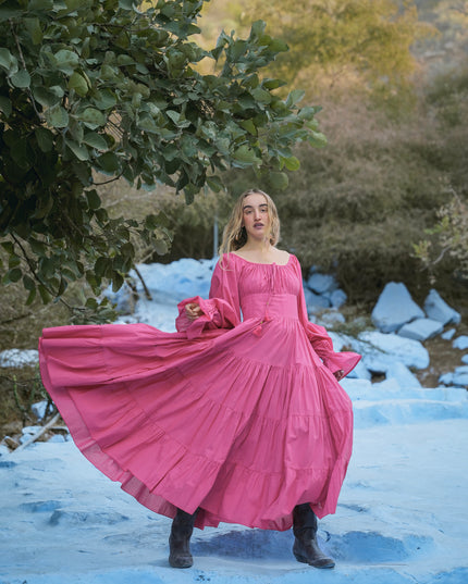 Vaiana Lange Jurk Roze