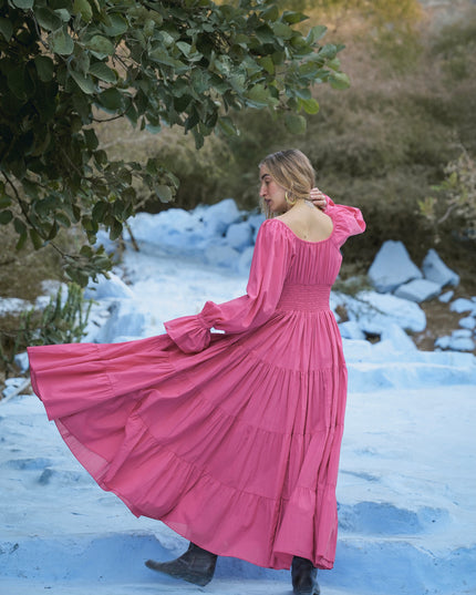 Vaiana Lange Jurk Roze