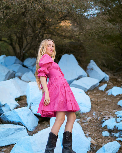 Korte Vaiana Jurk Roze
