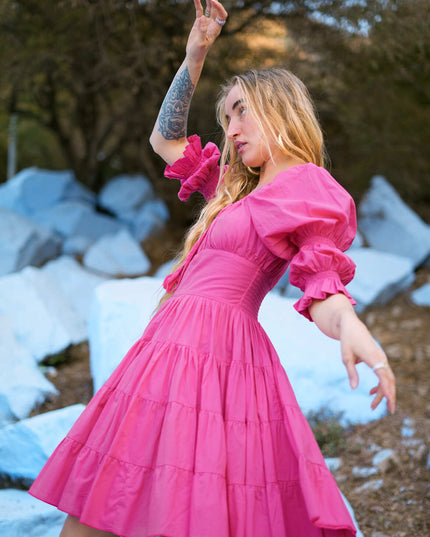 Korte Vaiana Jurk Roze