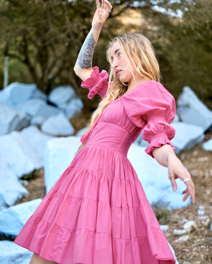 Korte Vaiana Jurk Roze