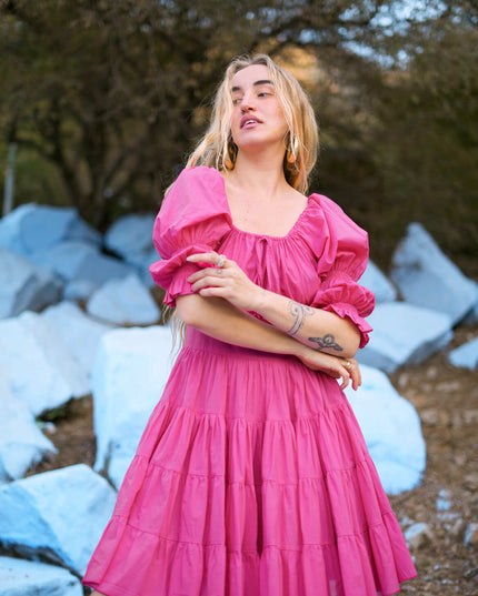 Korte Vaiana Jurk Roze