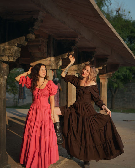 Vaiana Zomerjurk Donkerbruin