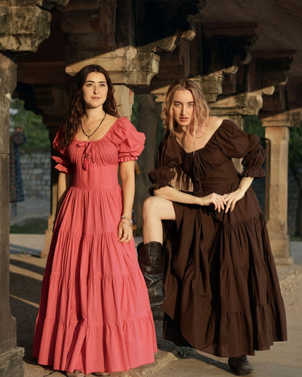 Vaiana Zomerjurk Donkerbruin