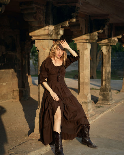 Vaiana Zomerjurk Donkerbruin