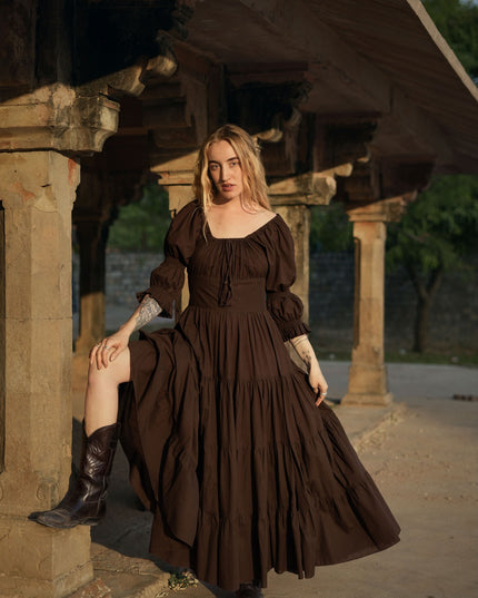 Vaiana Zomerjurk Donkerbruin