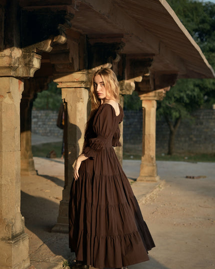 Vaiana Zomerjurk Donkerbruin