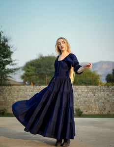 Vaiana Zomerjurk Donkerblauw