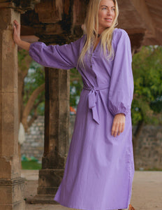 Elora overhemd jurk Lila