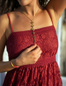 Chakra Necklace Brass