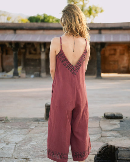Sunlit Trails Jumpsuit Terracotta
