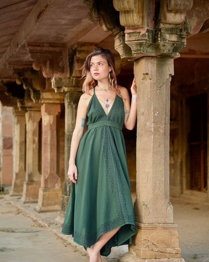 Ancient Whispers zomerjurk Donkergroen