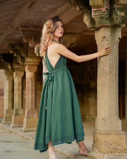 Ancient Whispers zomerjurk Donkergroen
