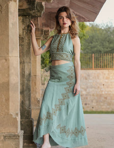 Mystic Mesa Omslagrok Jadegroen