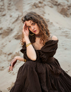 Vaiana Zomerjurk Donkerbruin