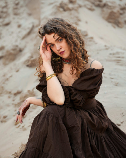 Vaiana Zomerjurk Donkerbruin