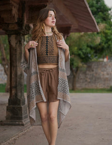 Mira Sol Shorts Light Brown