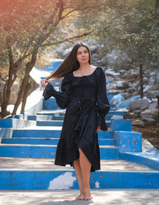 Midi Vaiana Kleid Schwarz