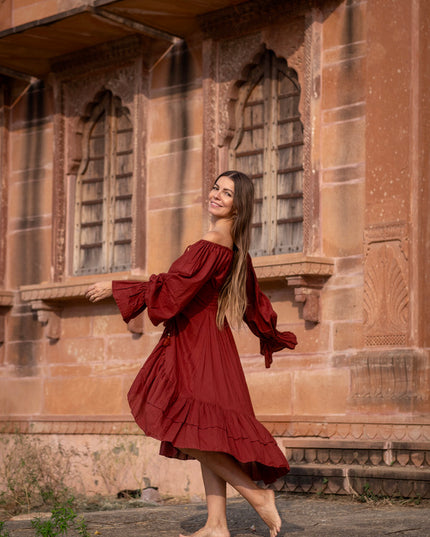 Midi Vaiana Dress Warm Rood