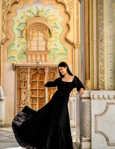 Dream Dress Black Embroidery