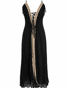 Dewi Dress - Bohemian Jurk Zwart