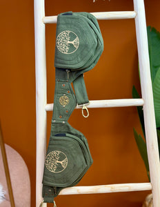 Flower of life Belt Groen (extra lange riem)