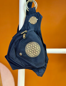 Mandala Belt Zwart (extra lange riem)